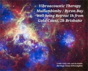 Vibroacoustic Therapy 1h from Gold Coast, 2h Brisbane, 30mins Byron Bay 